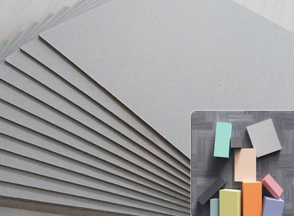 Stack of durable Grey Board and Chip Board for packaging and industrial uses